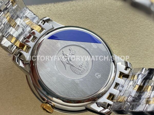 GT Factory Omega De Ville Prestige 424.53.40.20.52.001 39.5mm Half Yellow Gold Steel Gold Roman Number Silver Dial