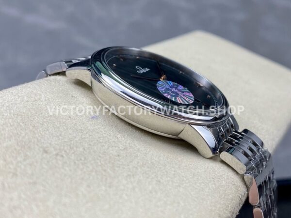 GT Factory Omega De Ville Prestige 434.10.40.20.01.001 40mm Full Steel Rose Gold Point Roman Number Black Dial