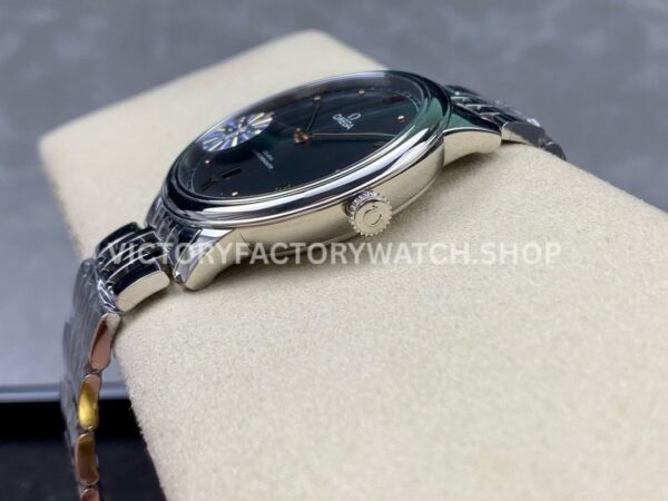 GT Factory Omega De Ville Prestige 434.10.40.20.01.001 40mm Full Steel Rose Gold Point Roman Number Black Dial