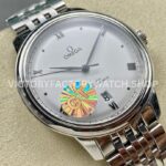 GT Factory Omega De Ville Prestige 434.10.40.20.02.001 40mm Full Steel Point&Roman Number Silver Dial (2) GT Factory Omega De Ville Prestige 434.10.40.20.02.001 40mm Full Steel Point Roman Number Silver Dial