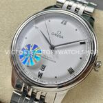 GT Factory Omega De Ville Prestige 434.10.40.20.02.001 40mm Full Steel Point&Roman Number Silver Dial (8) GT Factory Omega De Ville Prestige 434.10.40.20.02.001 40mm Full Steel Point Roman Number Silver Dial