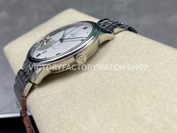 GT Factory Omega De Ville Prestige 434.10.40.20.02.001 40mm Full Steel Point&Roman Number Silver Dial (9) GT Factory Omega De Ville Prestige 434.10.40.20.02.001 40mm Full Steel Point Roman Number Silver Dial