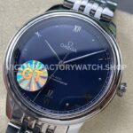 GT Factory Omega De Ville Prestige 434.10.40.20.03.001 40mm Full Steel Point Roman Number Blue Dial