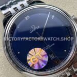 GT Factory Omega De Ville Prestige 434.10.40.20.03.001 40mm Full Steel Point Roman Number Blue Dial