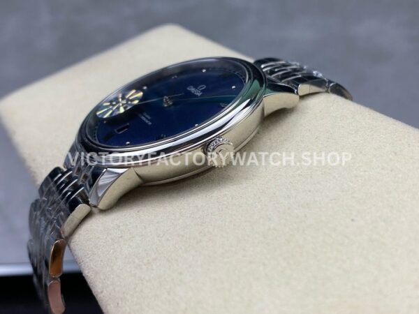 GT Factory Omega De Ville Prestige 434.10.40.20.03.001 40mm Full Steel Point Roman Number Blue Dial