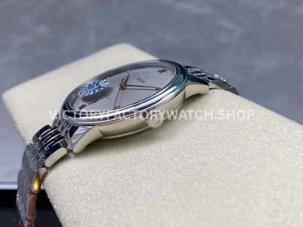 GT Factory Omega De Ville Prestige 434.10.40.20.06.001 40mm Full Steel Rose Gold Point&Roman Numb (7) GT Factory Omega De Ville Prestige 434.10.40.20.06.001 40mm Full Steel Rose Gold Point Roman Number Silver Dial