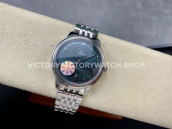 GT Factory Omega De Ville Prestige 434.10.40.20.10.001 40mm Full Steel Point&Roman Number Green Dial (3) GT Factory Omega De Ville Prestige 434.10.40.20.10.001 40mm Full Steel Point Roman Number Green Dial