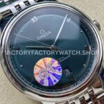 GT Factory Omega De Ville Prestige 434.10.40.20.10.001 40mm Full Steel Point&Roman Number Green Dial (6) GT Factory Omega De Ville Prestige 434.10.40.20.10.001 40mm Full Steel Point Roman Number Green Dial