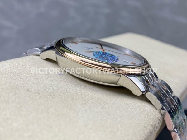 GT Factory Omega De Ville Prestige 434.20.40.20.02.001 40mm Half Rose Gold Steel Rose Gold Point Roman Number White Dial