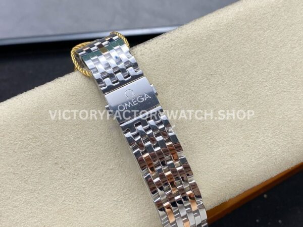GT Factory Omega De Ville Prestige 434.20.40.20.02.001 40mm Half Rose Gold Steel Rose Gold Point Roman Number White Dial
