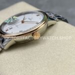 GT Factory Omega De Ville Prestige 434.20.40.20.02.001 40mm Half Rose Gold Steel Rose Gold Point Roman Number White Dial