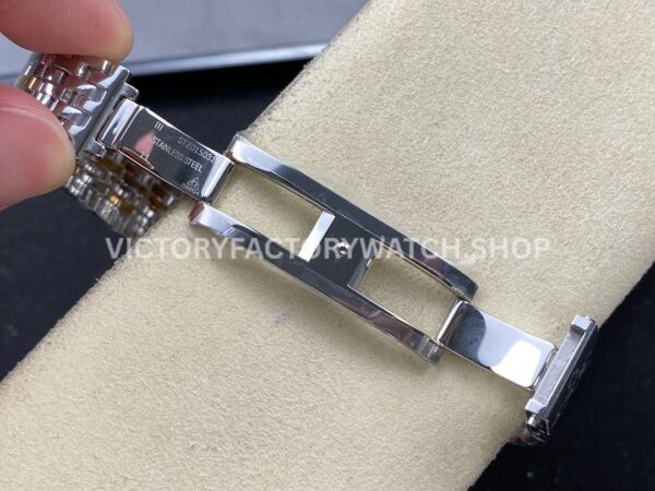 GT Factory Omega De Ville Prestige 434.20.40.20.02.002 40mm Half Yellow Gold Steel Gold Point Roman Number Silver Dial