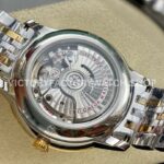 GT Factory Omega De Ville Prestige 434.20.40.20.02.002 40mm Half Yellow Gold Steel Gold Point Roman Number Silver Dial