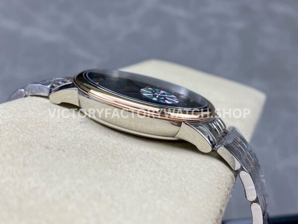 GT Factory Omega De Ville Prestige 434.20.40.20.06.001 40mm Half Rose Gold Steel Rose Gold Point Roman Number Grey Dial