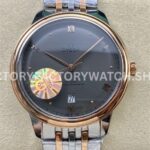 GT Factory Omega De Ville Prestige 434.20.40.20.06.001 40mm half rose gold steel grey dial rose gold Roman numeral replica watch