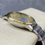 GT Factory Omega De Ville Prestige 434.20.40.20.08.001 40mm Half Yellow Gold Steel Gold Point Roman Number Champagne Dial
