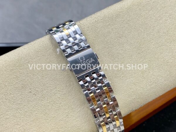 GT Factory Omega De Ville Prestige 434.20.40.20.08.001 40mm Half Yellow Gold Steel Gold Point Roman Number Champagne Dial