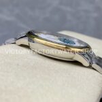 GT Factory Omega De Ville Prestige 434.20.40.20.52.001 40mm Half Yellow Gold Steel Gold Diamond Point Roman Number Silver Frosting Dial