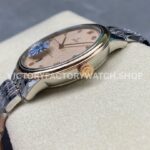 GT Factory Omega De Ville Prestige 434.20.40.20.59.001 40mm Half Rose Gold S (3) GT Factory Omega De Ville Prestige 434.20.40.20.59.001 40mm Half Rose Gold Steel Rose Gold Diamond Point Roman Number Champagne Dial