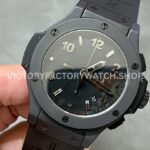HB Factory Hublot Big Bang 301.AM.130.RX.YCM07 44mm Ceramic Rubber Strap Black Dial