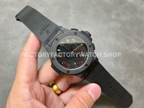 HB Factory Hublot Big Bang 301.AM.130.RX.YCM07 44mm Ceramic Rubber Strap Black Dial