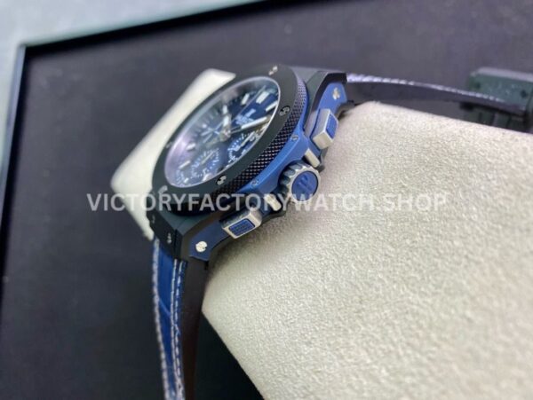 HB Factory Hublot Big Bang 301.CI.7170.LR 44mm Ceramic Leather Strap Blue Dial