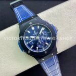 HB Factory Hublot Big Bang 301.CI.7170.LR 44mm Ceramic Leather Strap Blue Dial