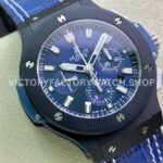 HB Factory Hublot Big Bang 301.CI.7170.LR 44mm Ceramic Leather Strap Blue Dial