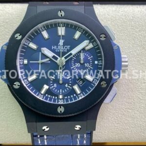 HB Factory Hublot Big Bang 301.AM.130.RX.YCM07 44mm ceramic rubber strap black dial replica watch