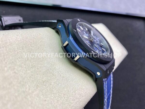 HB Factory Hublot Big Bang 301.CI.7170.LR 44mm Ceramic Leather Strap Blue Dial