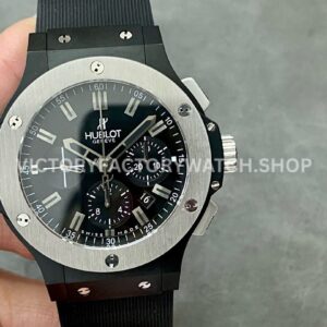 HB Factory Hublot Big Bang 301.CI.7170.LR 44mm ceramic leather strap blue dial replica watch