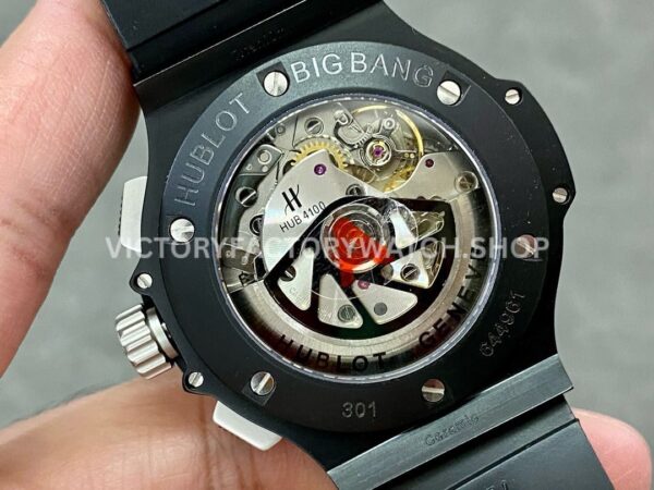 HB Factory Hublot Big Bang 301.CK.1140.RX 44mm Ceramic Rubber Strap Titanium Bezel Black Dial