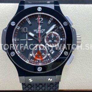 HB Factory Hublot Big Bang 301.CK.1140.RX 44mm ceramic rubber strap titanium bezel black dial replica watch