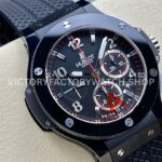 HB Factory Hublot Big Bang 301.CX.130.RX 44mm Ceramic Black Rubber Strap Arabic Numerals Black Dial