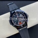 HB Factory Hublot Big Bang 301.CX.130.RX 44mm Ceramic Black Rubber Strap Arabic Numerals Black Dial