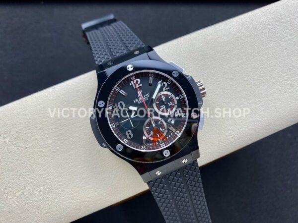 HB Factory Hublot Big Bang 301.CX.130.RX 44mm Ceramic Black Rubber Strap Arabic Numerals Black Dial