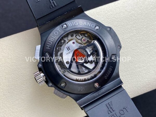 HB Factory Hublot Big Bang 301.CX.130.RX 44mm Ceramic Black Rubber Strap Arabic Numerals Black Dial