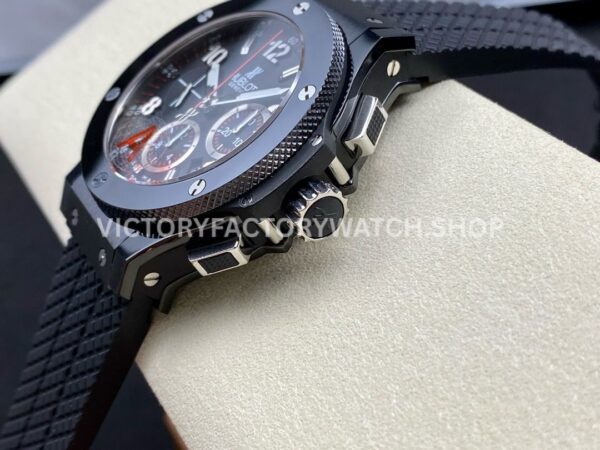 HB Factory Hublot Big Bang 301.CX.130.RX 44mm Ceramic Black Rubber Strap Arabic Numerals Black Dial