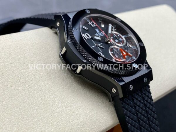 HB Factory Hublot Big Bang 301.CX.130.RX 44mm Ceramic Black Rubber Strap Arabic Numerals Black Dial