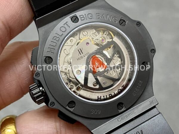 HB Factory Hublot Big Bang 301.CX.134.RX 44mm Ceramic Black Rubber Strap Arabic Numerals Black Dial