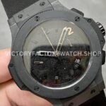 HB Factory Hublot Big Bang 301.CX.134.RX 44mm Ceramic Black Rubber Strap Arabic Numerals Black Dial