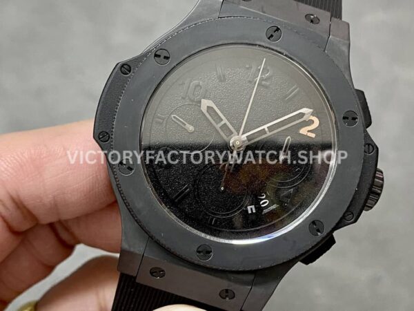HB Factory Hublot Big Bang 301.CX.134.RX 44mm Ceramic Black Rubber Strap Arabic Numerals Black Dial