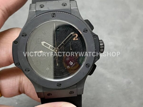 HB Factory Hublot Big Bang 301.CX.134.RX 44mm ceramic black rubber strap Arabic numerals black dial replica watch