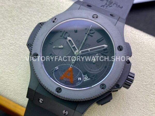 HB Factory Hublot Big Bang 301.CX.134.RX 44mm Ceramic Rubber Strap Black Dial