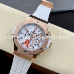 HB Factory Hublot Big Bang 301.PE.2180.RW 44mm Rose Gold Rubber Strap White Dial