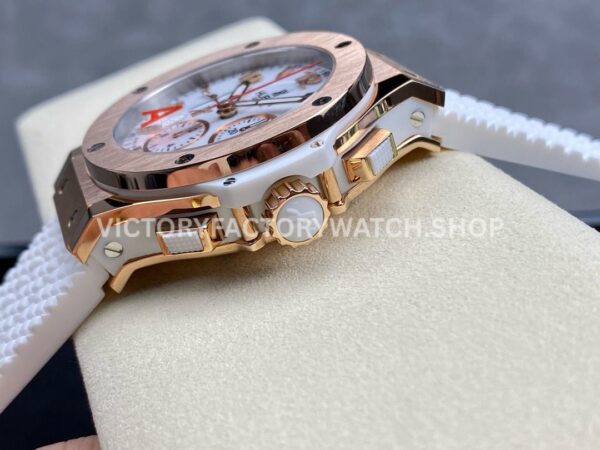 HB Factory Hublot Big Bang 301.PE.2180.RW 44mm Rose Gold Rubber Strap White Dial