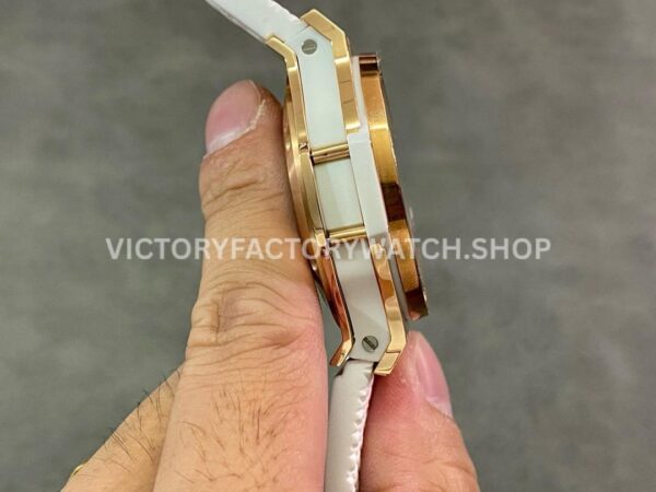 HB Factory Hublot Big Bang 301.PE.230.RW.114 44mm Rose Gold Rubber Strap Diamond Bezel White Dial