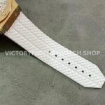 HB Factory Hublot Big Bang 301.PE.230.RW.114 44mm Rose Gold Rubber Strap Diamond Bezel White Dial
