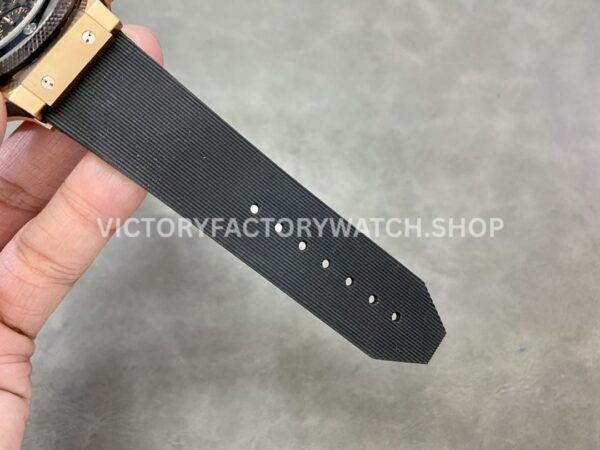 HB Factory Hublot Big Bang 301.PM.1780.RX 44mm Rose Gold Black Rubber Strap Ceramic Bezel Black Dial