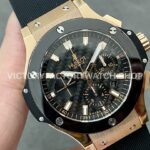 HB Factory Hublot Big Bang 301.PM.1780.RX 44mm Rose Gold Black Rubber Strap Ceramic Bezel Black Dial